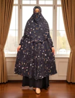Free size khimar made of non-transparent linen fabrics - Image 3