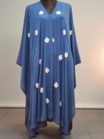 বিবাহের অত্যাধুনিক কারচুপি কেপ। অস্বচ্ছ দুবাই চেরি উপাদান দিয়ে তৈরি