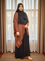 অস্বচ্ছ দুবাই চেরি উপাদান দিয়ে তৈরি ফ্রি সাইজ কেপ