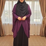 অস্বচ্ছ দুবাই চেরি কাপড় দিয়ে তৈরি ফ্রি সাইজ কেপ