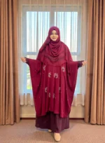 নতুন গর্জিয়াস কারচুপি কেপ। ফ্রি সাইজ, নন ট্রান্সপারেন্ট দুবাই চেরি ম্যাটেরিয়ালের তৈরী।