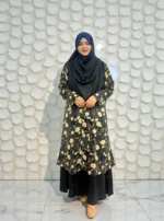 এ্যালেক্স ম্যাটেরিয়ালের প্রিন্টের কিমোনো, নন ট্রান্সপারেন্ট। রেগুলার পরার জন্য পারফেক্ট।