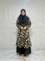 এ্যালেক্স ম্যাটেরিয়ালের প্রিন্টের কিমোনো, নন ট্রান্সপারেন্ট। রেগুলার পরার জন্য পারফেক্ট। - Image 3