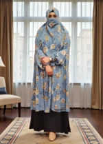 মুদ্রিত খিমার ও নেকাব। ফ্রি সাইজ অ্যালেক্স উপাদান দিয়ে তৈরি। - Image 3