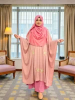 এক্সক্লুসিভ কারচুপি কেপ ইন দুবাই চেরি মেটেরিয়াল