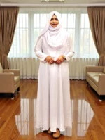 ওয়ান পার্ট বোরখা ফুল স্লিভ, নন ট্রান্সপারেন্ট, পপুলার দুবাই ইমপোর্টেড CY ফেব্রিক্স দিয়ে বানানো - Image 4