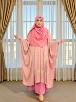 Exclusive Karchupi Cape in Dubai Cherry Material