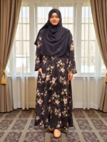 পকেটসহ এক পার্ট বোরখা | One cut abaya for regular daily use | Alex fabric borkha