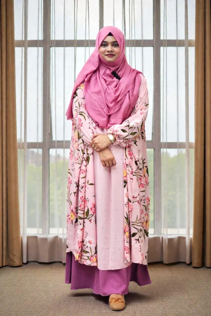 নতুন প্রিন্টের প্রিমিয়াম খিমার কেপ – ইউনিক ডিজাইন, আরাম ও এলিগেন্সের পারফেক্ট কম্বিনেশন/Premium Khimar Cape with New Print – Perfect Combination of Unique Design, Comfort and Elegance