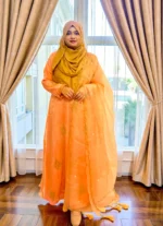 ঐতিহ্যবাহী ডিজাইনের মসলিন পোশাক Traditional design muslin dress