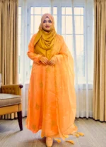 হিজাবীদের জন্য প্রিমিয়াম মসলিন গাউন Premium Muslin Gown for Hijabis