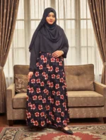 নন ট্রান্সপারেন্ট ওয়ান পার্ট গাউন | দুবাই চেরি জর্জেট দিয়ে বানানো