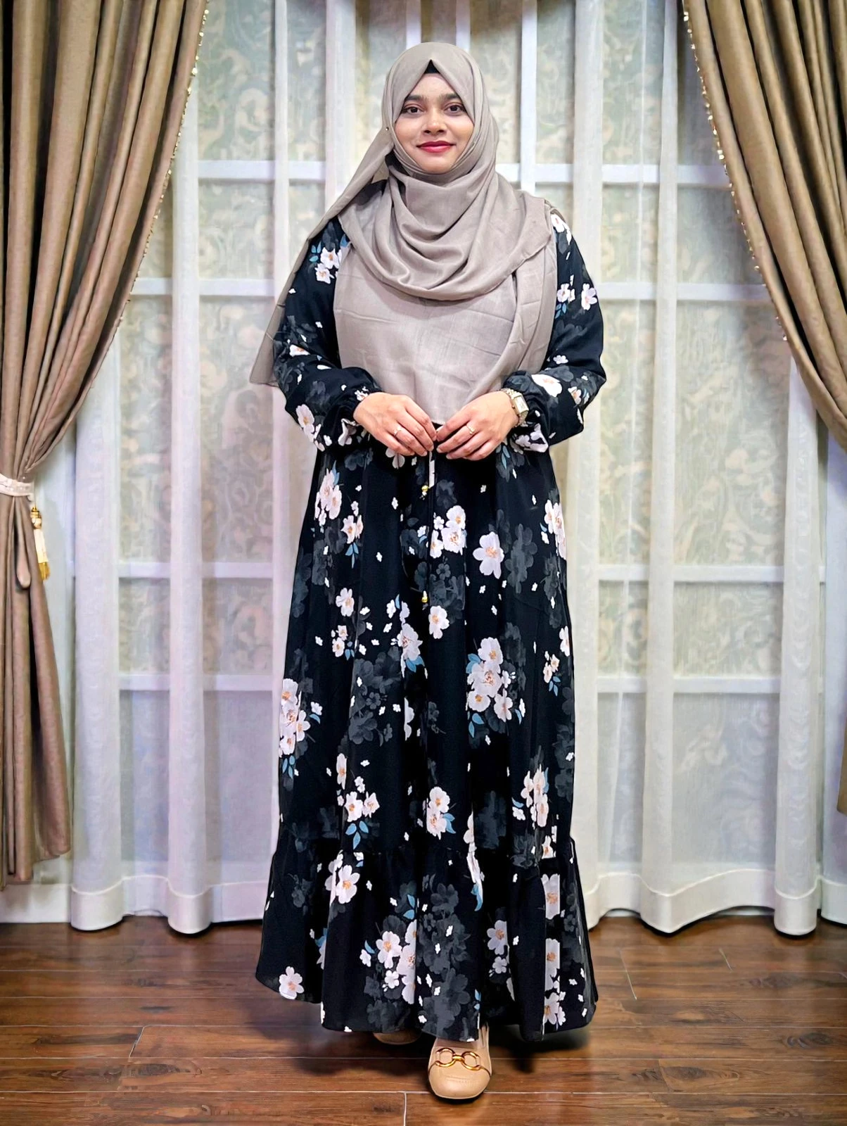 Summer friendly soft fabric mermaid gown মেয়েদের জন্য ট্রেন্ডি এ্যালেক্স ম্যাটেরিয়াল গাউন abaya and gown amg 1592 (1) প্রিমিয়াম ইমপোর্টেড সফট এ্যালেক্স মারমেইড গাউন - Image 1