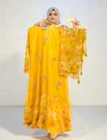 প্রিমিয়াম এক্সক্লুসিভ হিজাবী মসলিন গাউন  কালেকশন