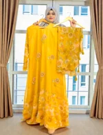 প্রিমিয়াম এক্সক্লুসিভ হিজাবী মসলিন গাউন  কালেকশন - Image 3