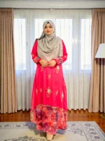 custom size pure muslin gown পিওর মসলিন কারচুপি গাউন