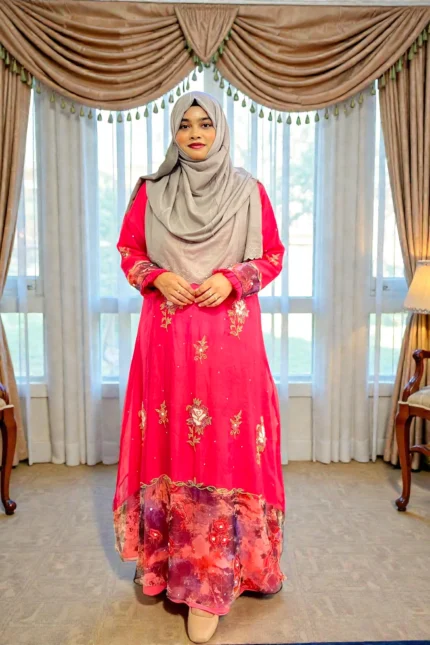 classy look muslin gown bangladesh কাস্টমাইজ মসলিন গাউন আপুদের জন্য