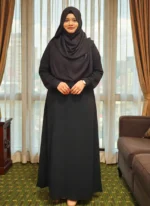 নন ট্রান্সপারেন্ট বোরখা সফট দুবাই চেরি জর্জেট ম্যাটেরিয়ালের তৈরী! - Image 2