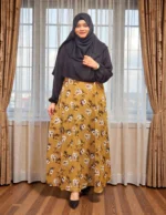 ডেইলি ওয়্যার প্রিমিয়াম ওয়ান পার্ট গাউন – এ্যালেক্স দিয়ে বানানো - Image 4