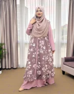 floral sleeveless koti non transparent soft alex fabric