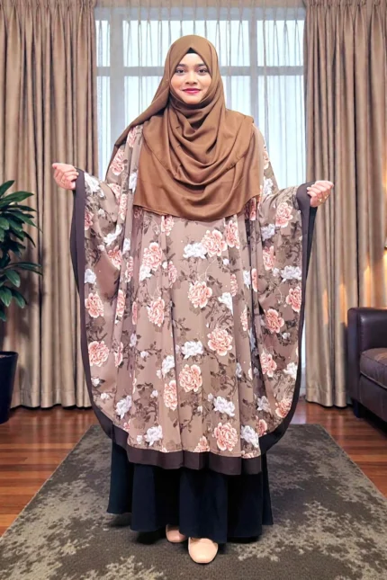 হালকা ও নরম এ্যালেক্স কাপড়ের কেপ আবায়া