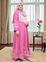 সামার ফ্রেন্ডলি আরামদায়ক ওয়ান পার্ট বোরখা non transparent borka with white embroidery work