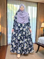 comfortable double part printed gown for daily wear হালকা ওজনের ডাবল পার্ট গাউন মেয়েদের জন্য