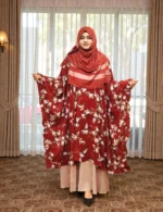 মডেস্ট ফ্যাশন চারকোনা স্টাইল ফ্রিল কেপ