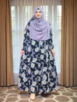 ওয়ান কাট ডিজাইনের ডাবল পার্ট গাউন lightweight double part gown for women