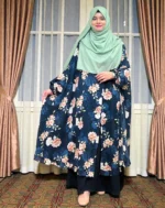 frill design fusion cape for women