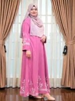 সাদা এমব্রয়ডারি কাজ করা নন ট্রান্সপারেন্ট বোরখা summer friendly comfortable one part borka