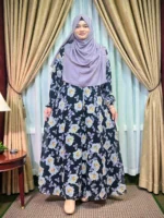 আরামদায়ক ও হালকা ডাবল পার্ট গাউন one cut double part gown design for women