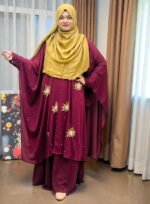 Best selling Karchupi design cape abaya collection 2026 দুবাই চেরি কাপড়ে তৈরি মহিলাদের গর্জিয়াস কারচুপি কাজের কেপ।