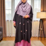 নন ট্রান্সপারেন্ট কারচুপি কেপ | দুবাই চেরি ম্যাটেরিয়াল | ফ্রি সাইজ