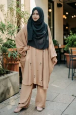 কারচুপি কাজের প্রিমিয়াম CY ফ্যাব্রিক কো-অর্ড সেট - আরামদায়ক ও স্টাইলিশ - Image 3