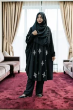 এক্সক্লুসিভ নতুন কারচুপি কেপ সেট। নন ট্রান্সপারেন্ট ফ্রি সাইজ - Image 3