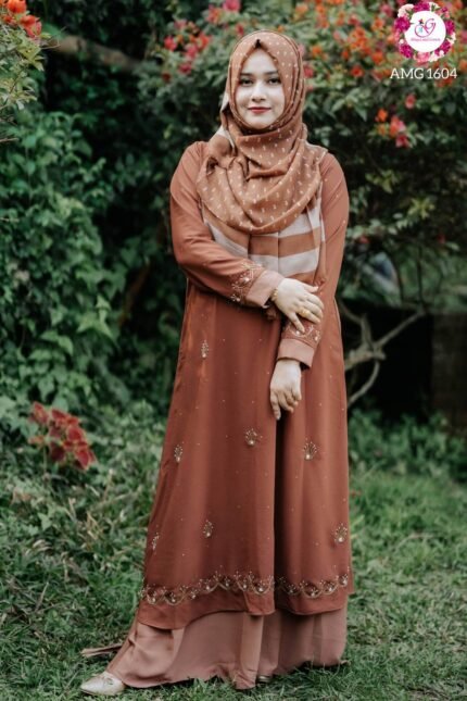 abaya and gown amg 1604