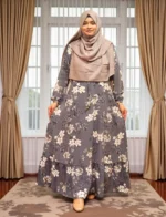 মারমেইড গাউন - সফট এ্যালেক্স ম্যাটেরিয়াল উইথ স্টাইলিশ ফ্রিল ডিজাইন - Image 3