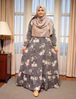 মারমেইড গাউন - সফট এ্যালেক্স ম্যাটেরিয়াল উইথ স্টাইলিশ ফ্রিল ডিজাইন