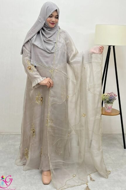 abaya and gown amg 1661