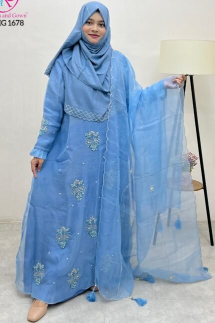 abaya and gown amg 1678