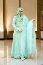 এক্সক্লুসিভ কারচুপি কাজের মসলিন গাউন কালেকশন| ABAYA AND GOWN - Image 4