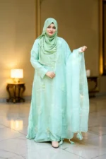 এক্সক্লুসিভ কারচুপি কাজের মসলিন গাউন কালেকশন| ABAYA AND GOWN - Image 2