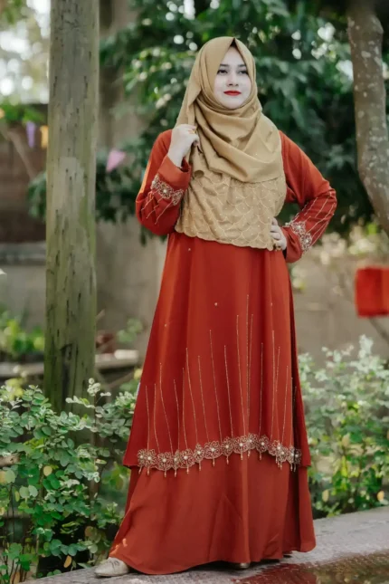 abaya and gown AMG 1687