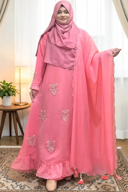 abaya and gown amg 1702