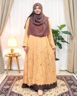 স্পেশাল ডাবল পার্ট কারচুপি গাউন – জর্জেট ম্যাটেরিয়ালে বানানো স্টাইলিশ পার্টি ওয়্যার