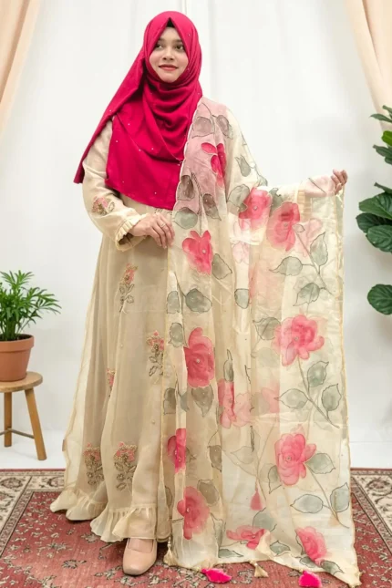 abaya and gown amg 1751