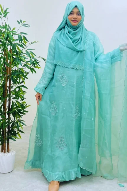 abaya and gown muslin amg 1736