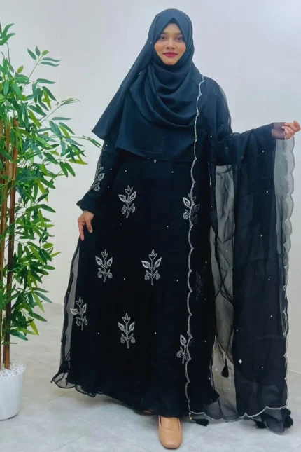 abaya and gown muslin amg 1737