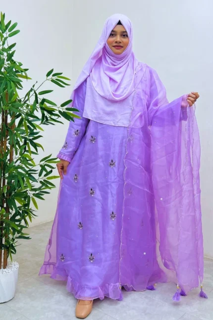 abaya and gown muslin amg 1739